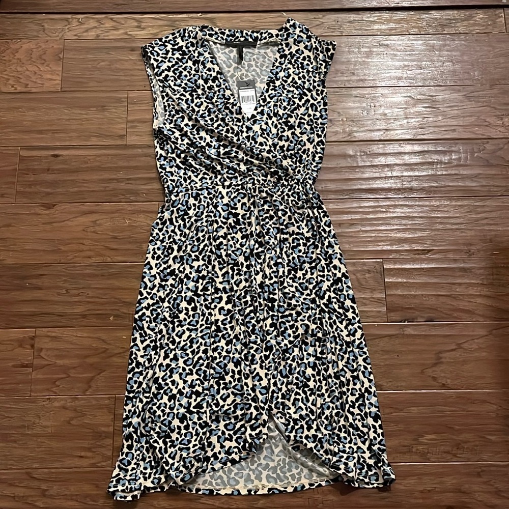 BCBG MaxAzria Sleeveless Leopard Print Dress